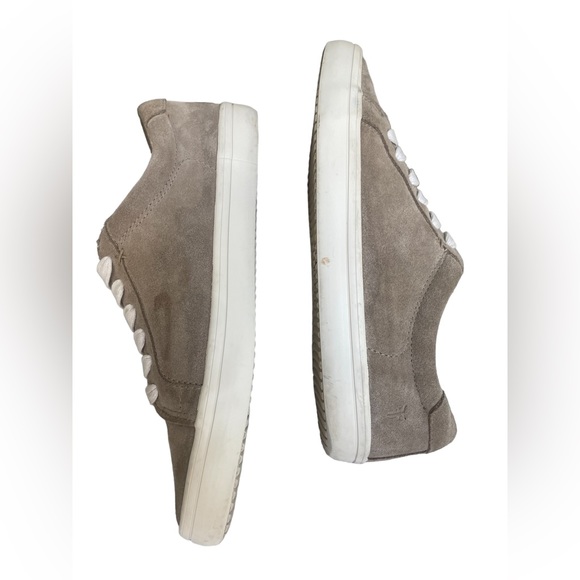 Frye Womens Shoes Frye Kerry Suede Low Lace Up Sneakers Sz8 - Picture 4 of 12